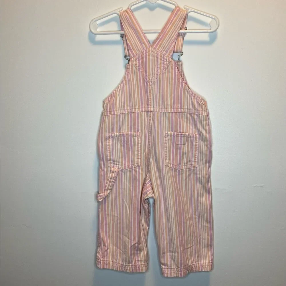Y2K Carters Pastel Pinstripe Overalls